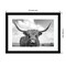 Highland Cow On the Ranch by Andre Eichman Wood Framed Wall Art Print